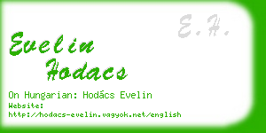 evelin hodacs business card